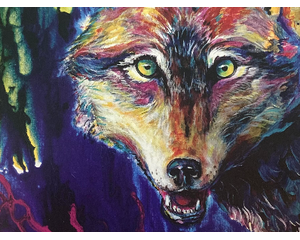 "Wolf 2" Signed Open Edition Print by Chris Wakefield - Animal Portrait Series